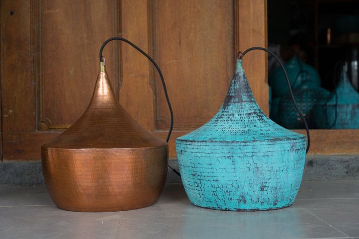 Lampu Minimalis Oksidasi Tembaga Handmade