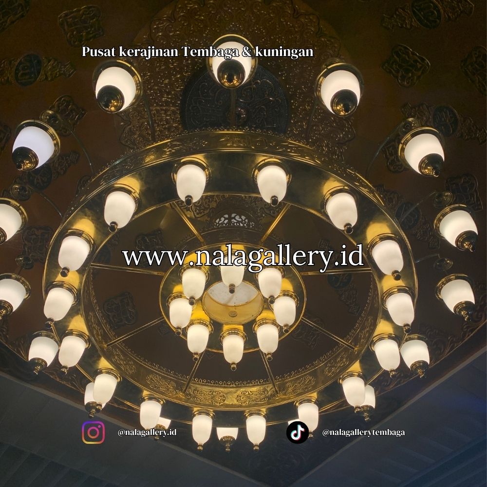 model lampu gantung tembaga custom Boyolali desain klasik elegan